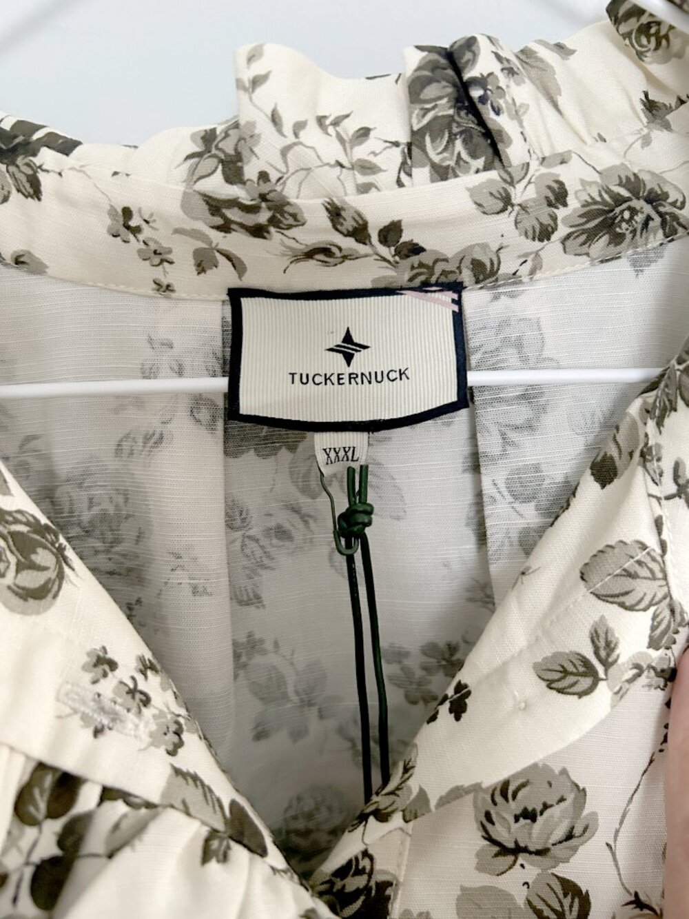 Tuckernuck Faded Roses Drop Waist Toile Tate Mini Dress Garden Party 3XL NWT - Picture 2 of 11